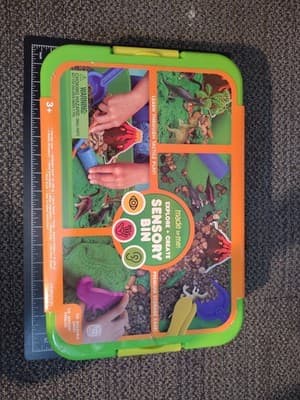 Explore + Create Dinosaurs Sensory Bin - Sensory Bins for Toddlers All-in-One...