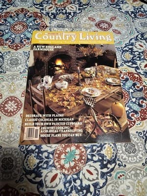 Country Living Magazine Decorating Antiques Cooking Crafts 1988 November 3Y