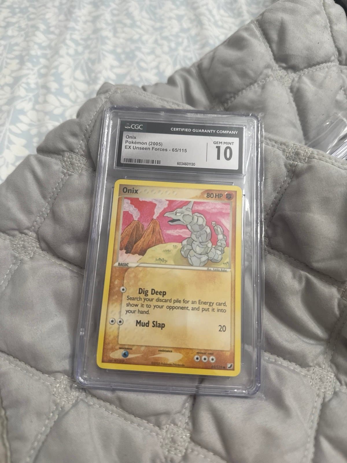 Onix Unseen Forces CGC 10 Pokemon 65/115