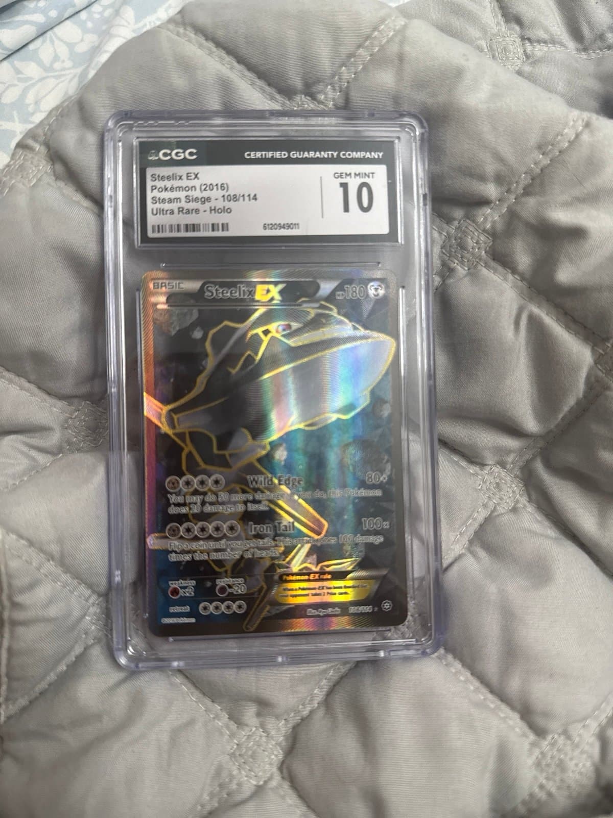Steelix CGC 10 Steam Siege 108/114 Low pop