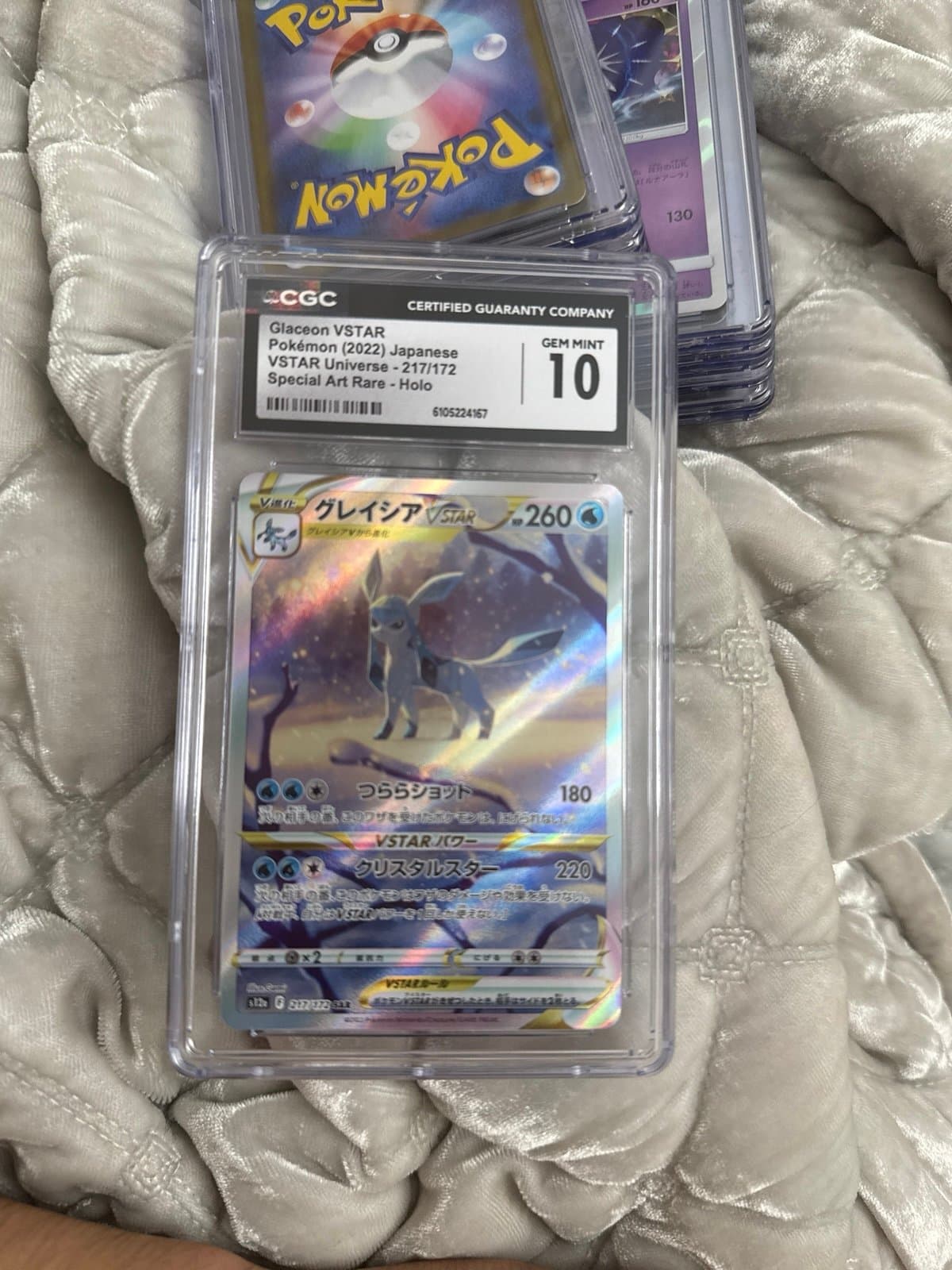 Glaceon VSTAR CGC Pristine Special Art Rare SAR Pokeon 217/172 VSTAR Universe