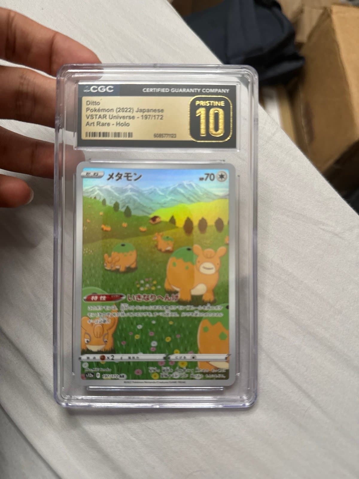 Ditto CGC PRISTINE 197/172 VSTAR Universe Art Rare Pokemon