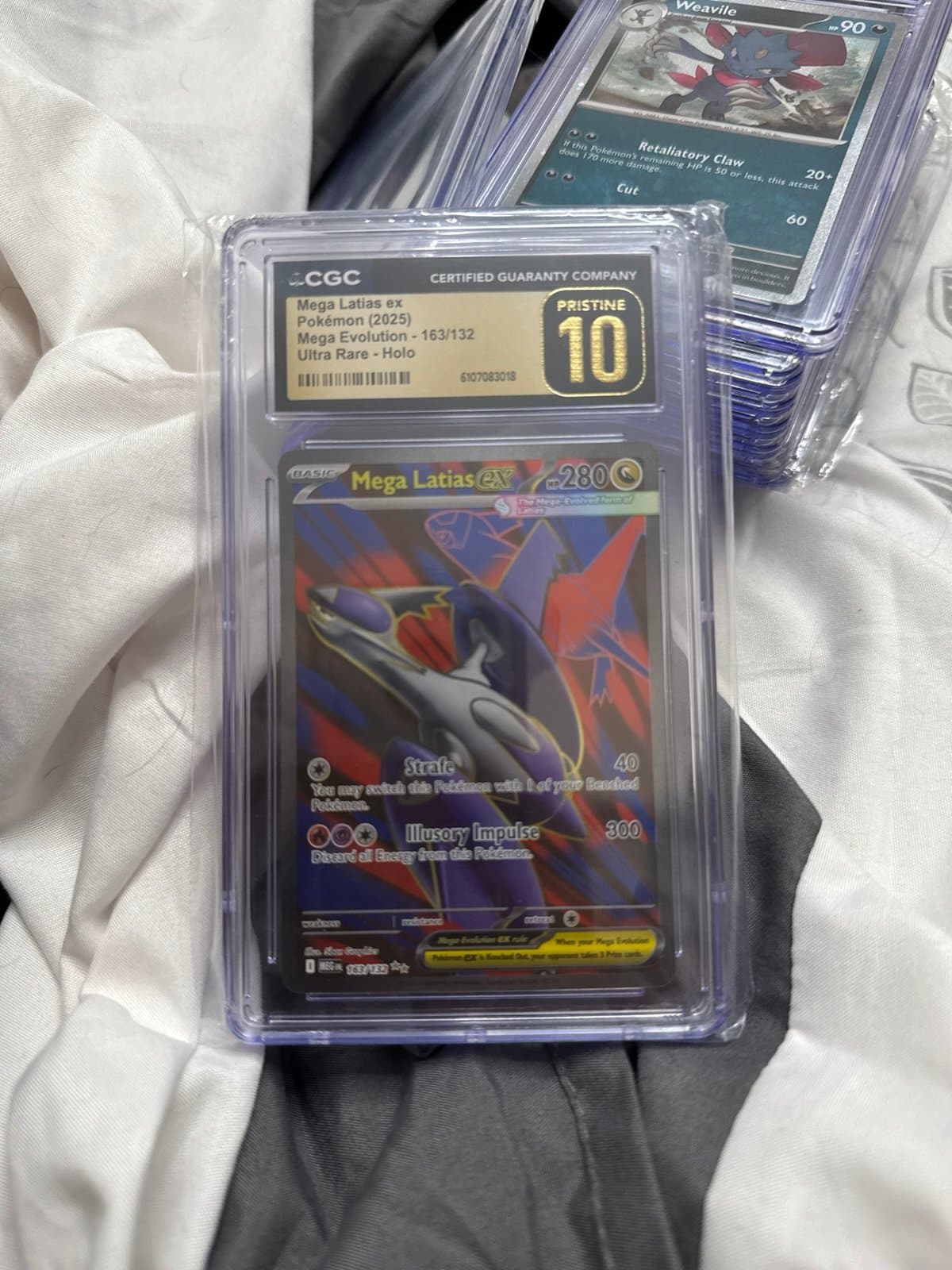 Mega Latias CGC PRISTINE Mega Evolution 163/132 Ultra Rare Ultra Rare Pokemon