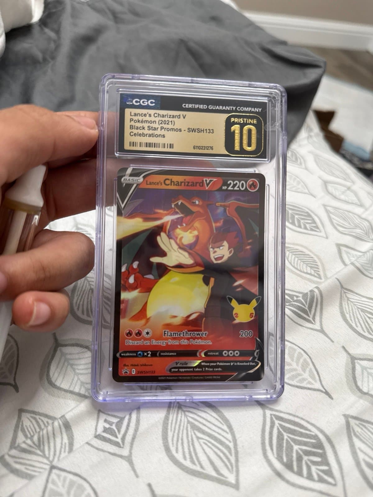 Lance’s Charizard CGC PRISTINE Celebrations SWSH133 Black Star Promo Pokemon
