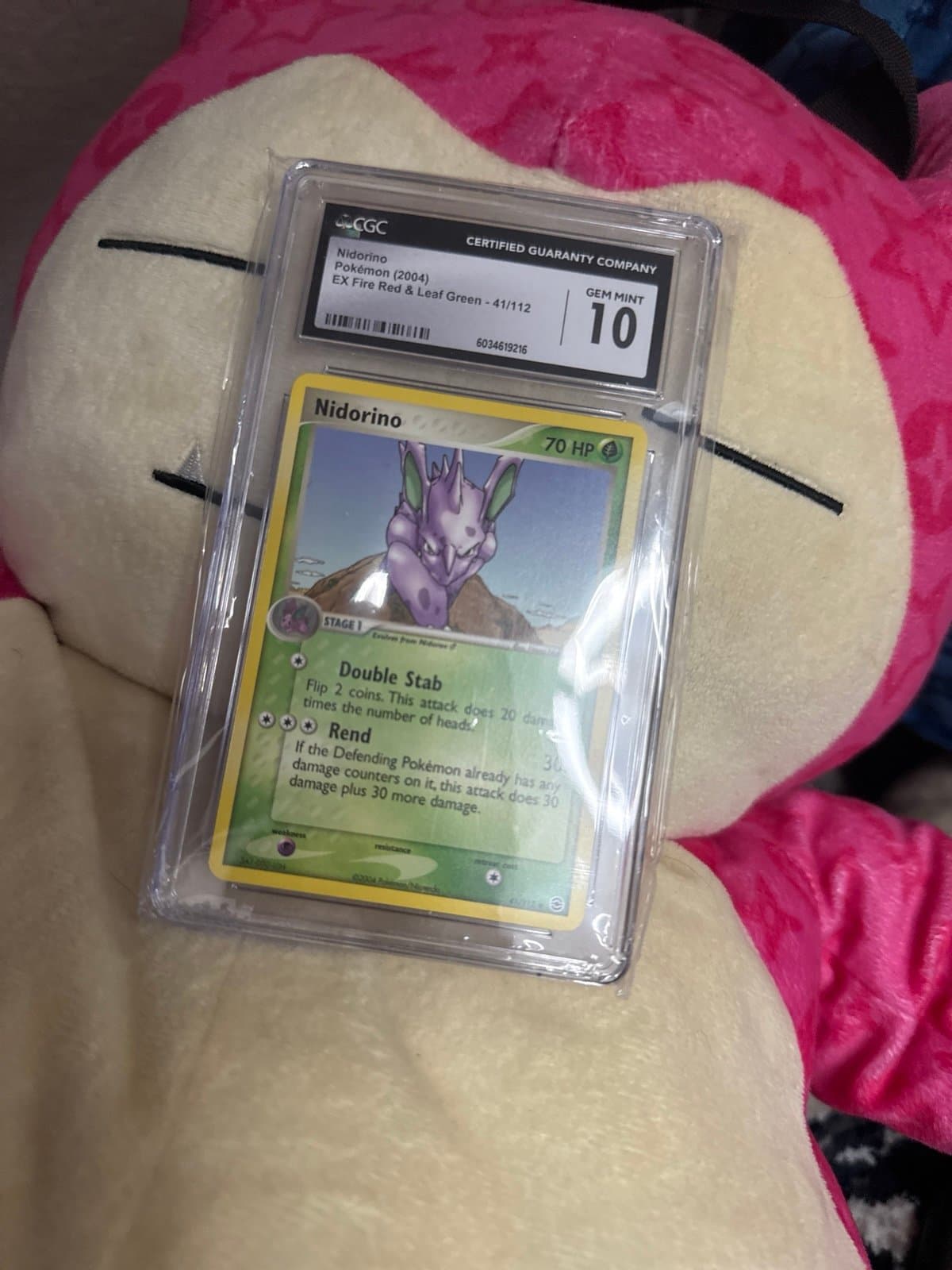 Nidorino CGC 10 ex Fire Red & Leaf Green 41/112 Pokemon