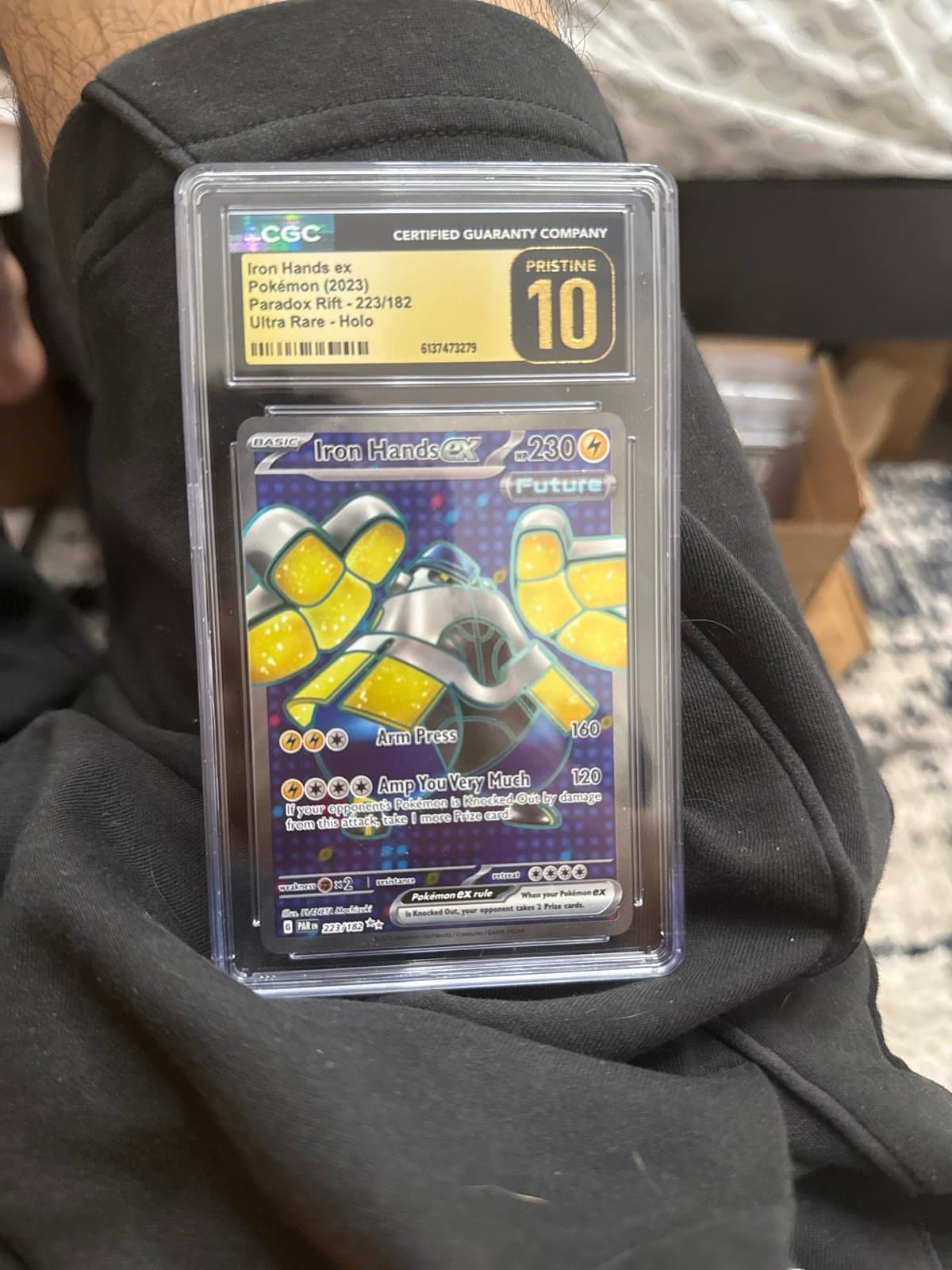 Iron Hands ex CGC PRISTINE Paradox Rift Ultra Rare 223/182 Pokemon
