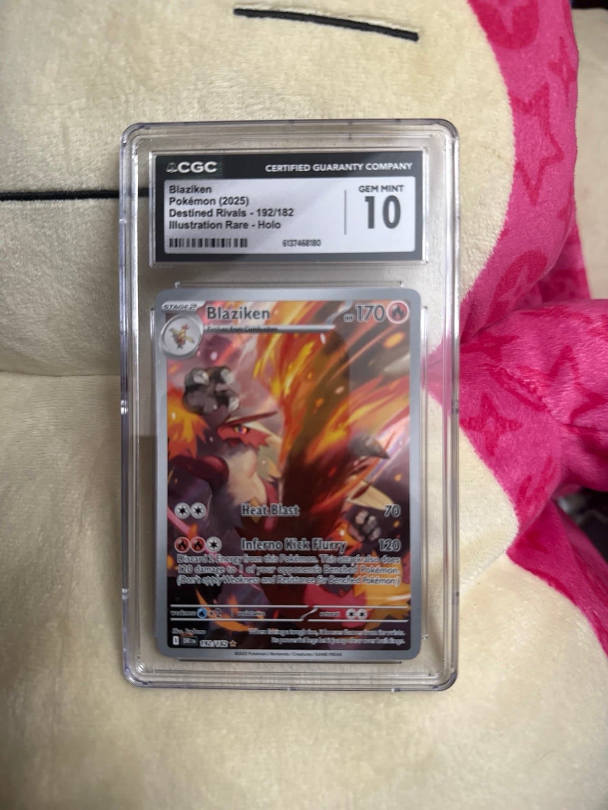 Blaziken CGC 10 Destined Rivals 192/182 Illustration Art Rare Pokemon