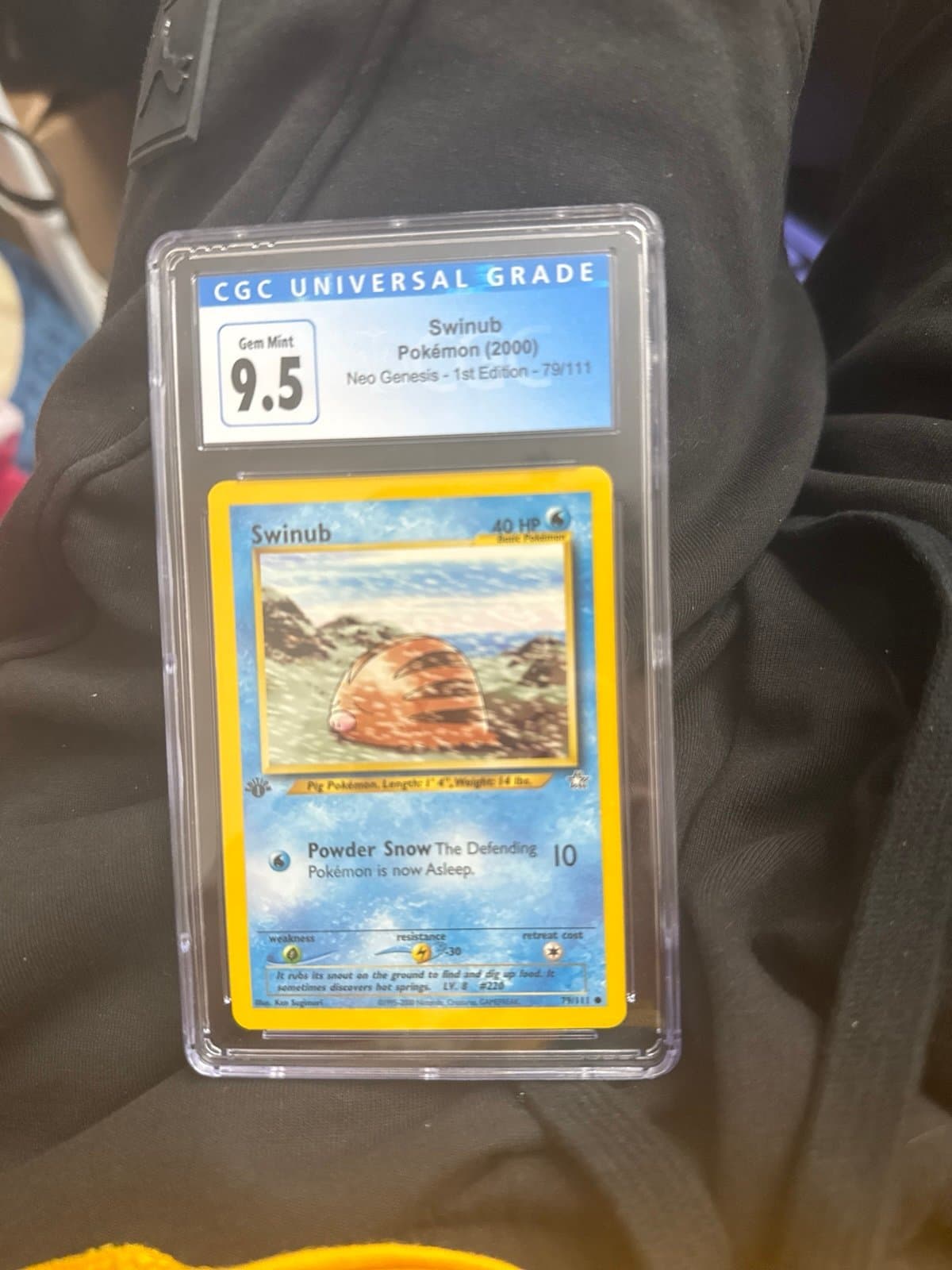 Swinub CGC 10 Neo Genesis 1st Ed Pokemon 79/111