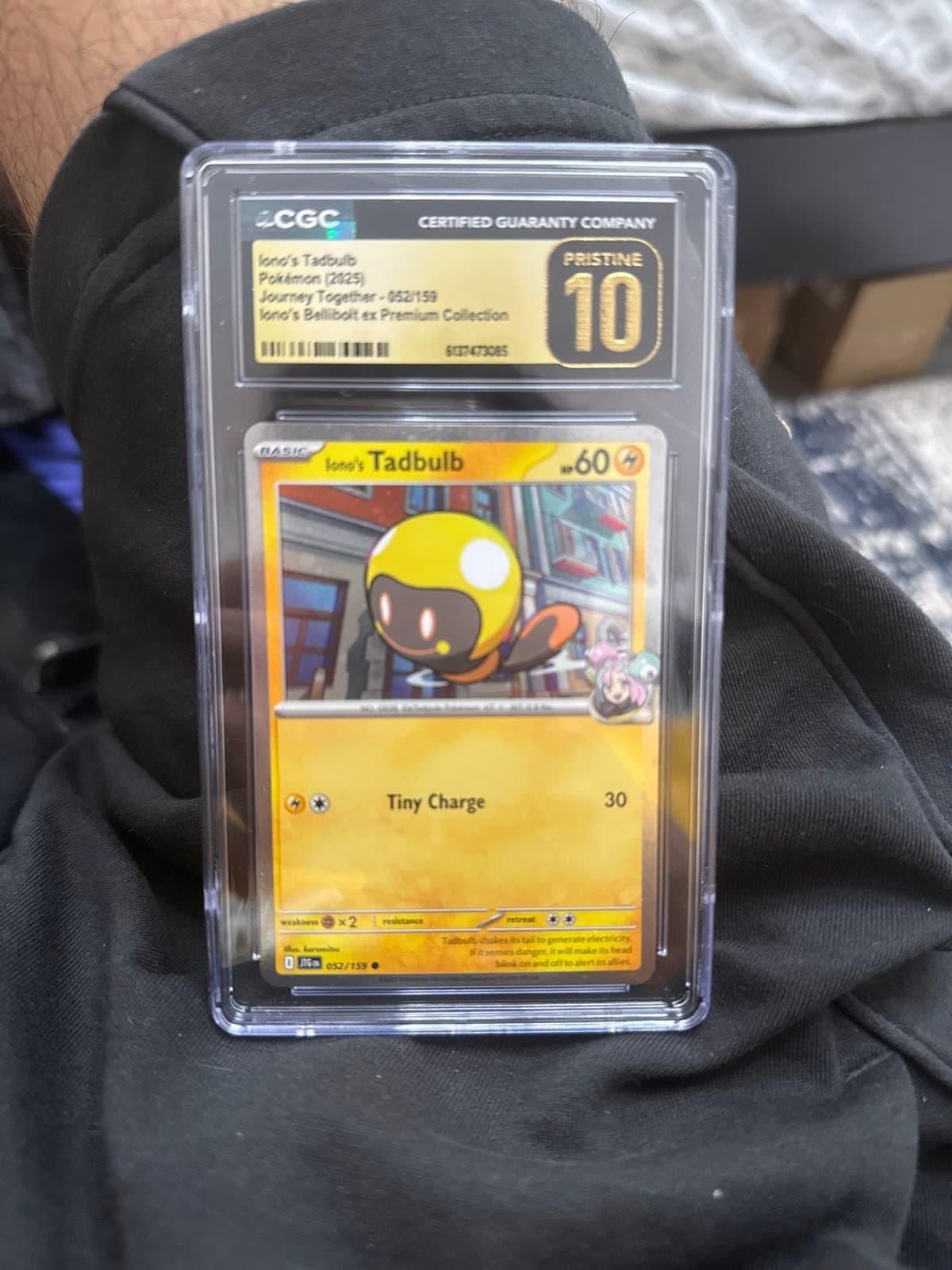 Iono’s Tadbulb CGC PRISTINE 052/159 Journey Together Promo Pokemon POP 5