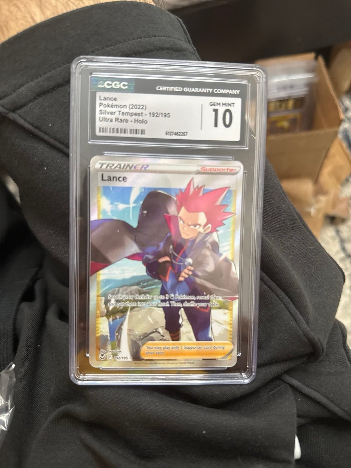 Lance CGC 10 Silver Tempest 192/195 Ultra Rare Pokemon