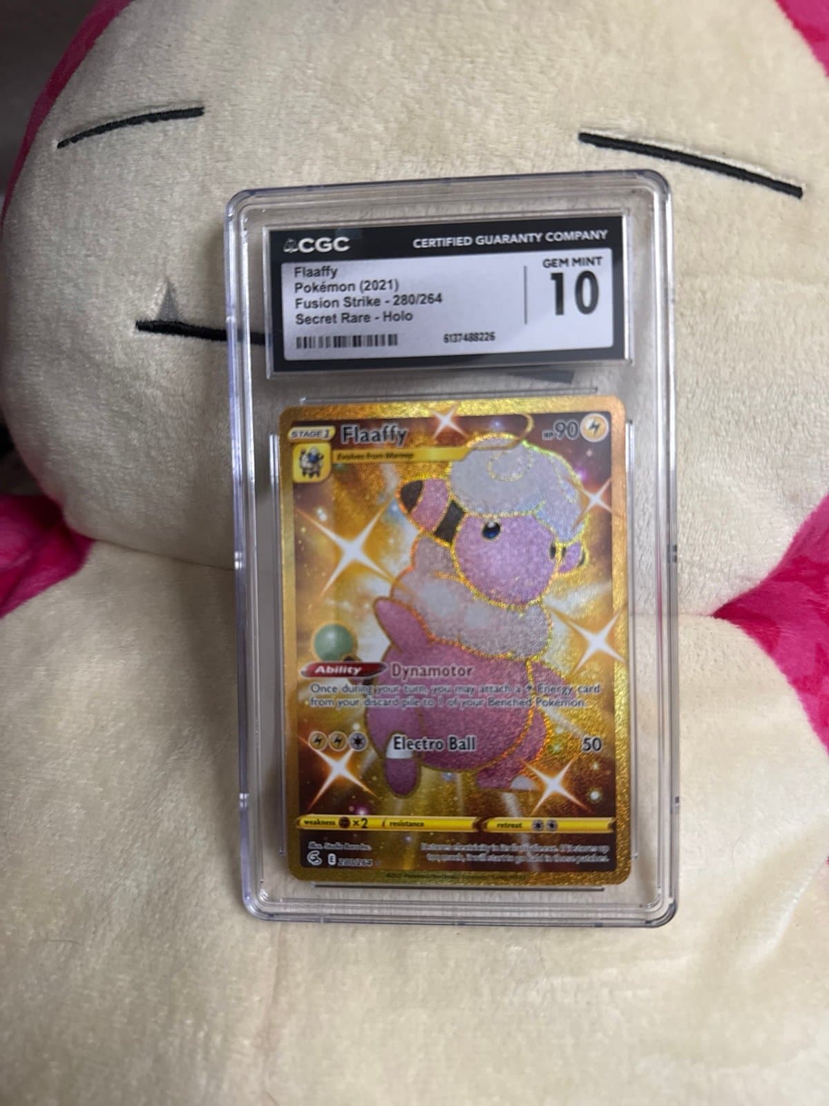Flaaffy CGC 10 Fusion Strike Secret Rare 280/264 Pokemon