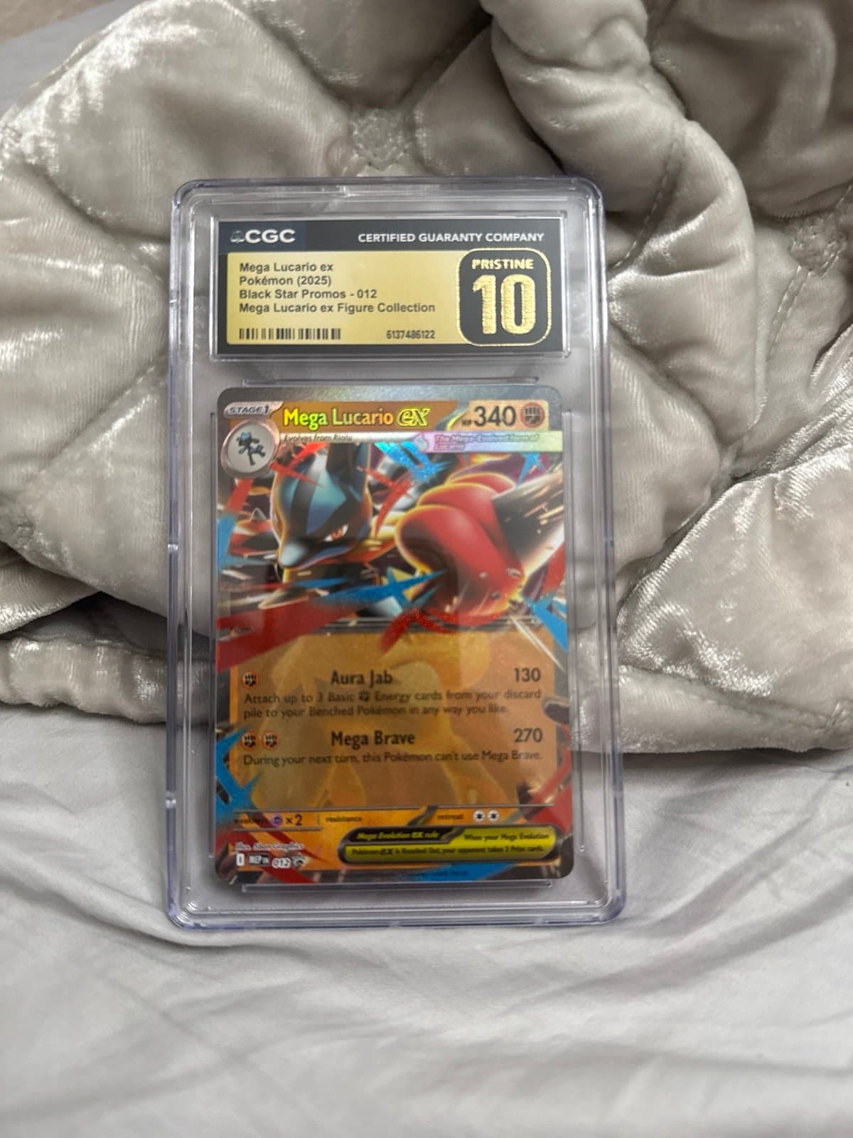 Mega Lucario ex Black Star Promo 012 CGC PRISTINE exclusive promo Pokemon