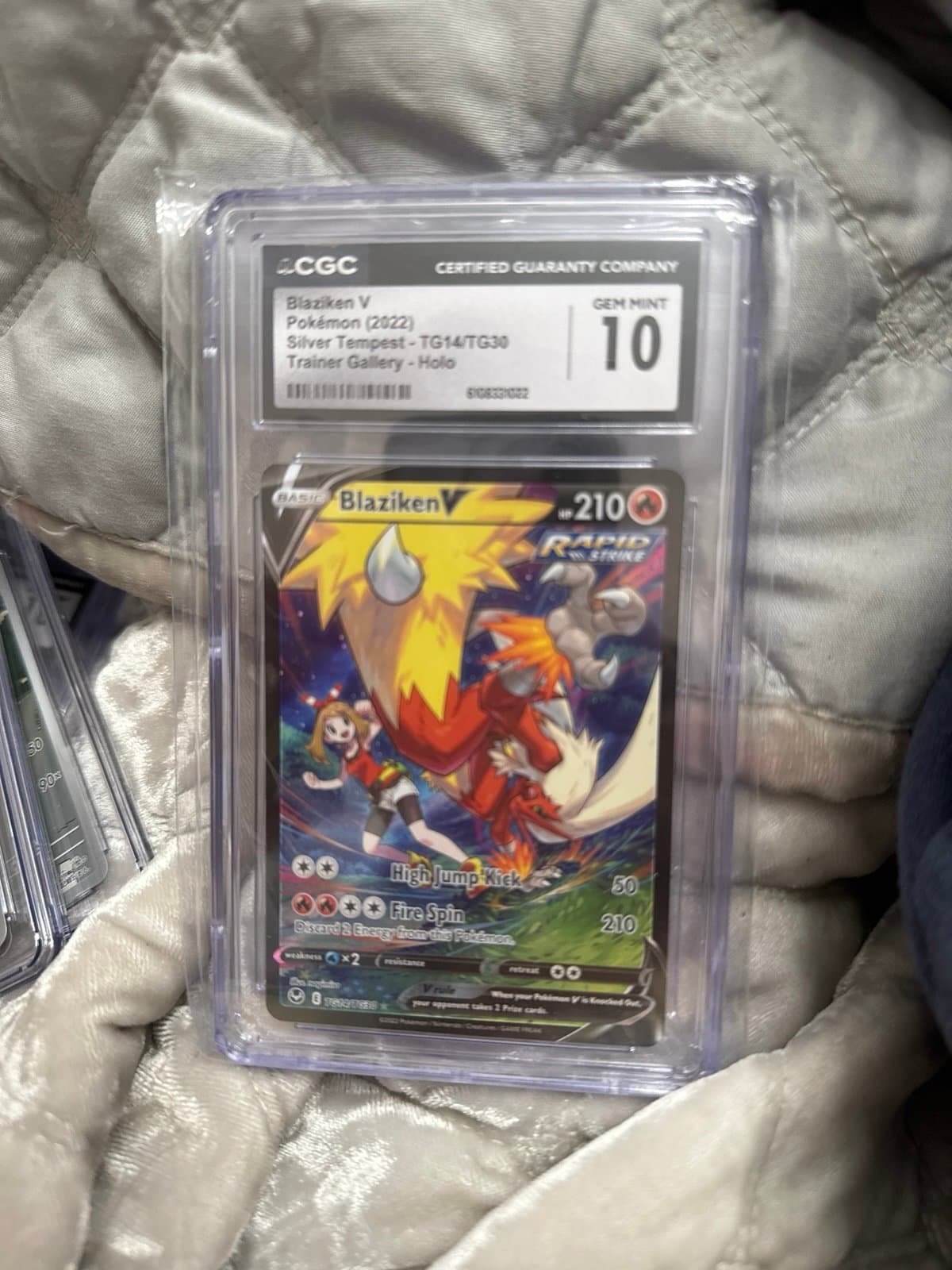 Blaziken Silver Tempest CGC 10 TG14/TG30 Trainer Gallery