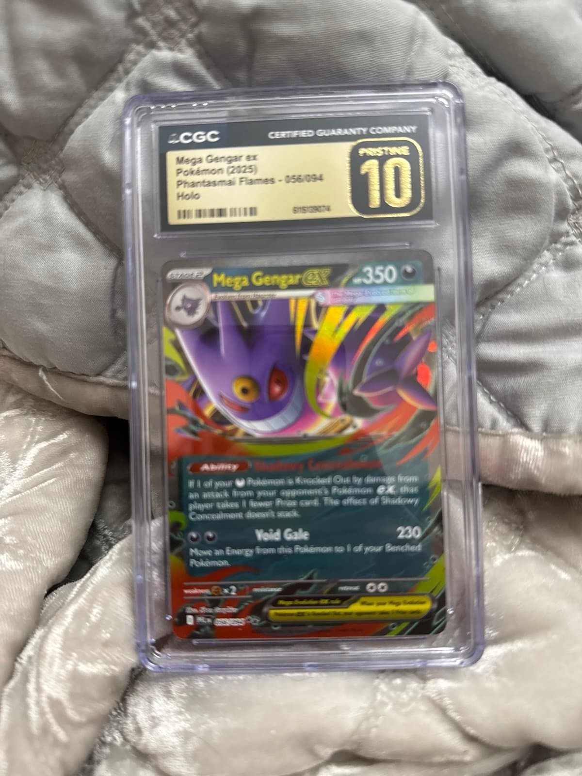 Mega Gengar ex CGC PRISTINE Phantasmal Flames 056/094 Pokemon