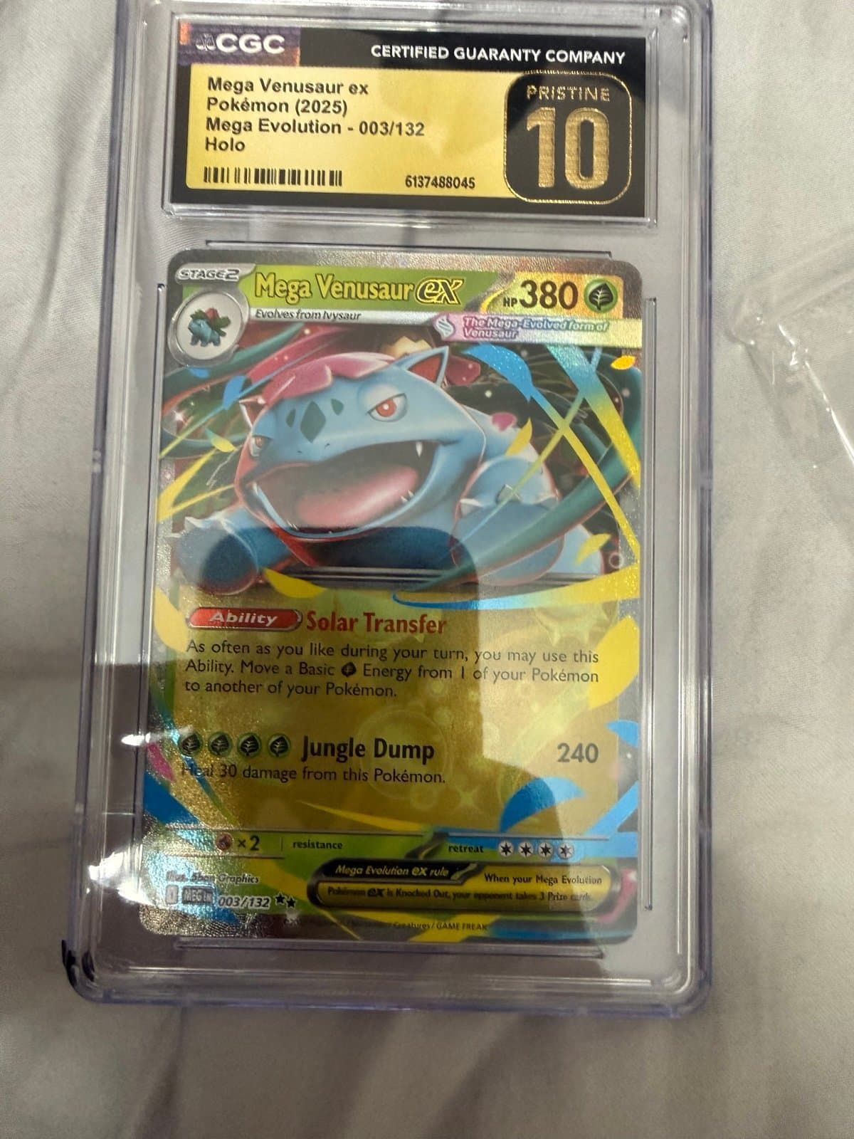 Mega Venesaur ex 003 CGC PRISTINE
