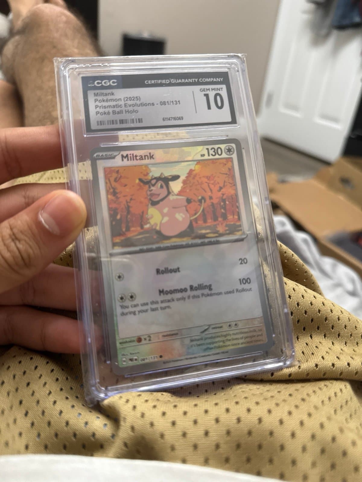 Miltank pokeball prismatic evolutions CGC 10
