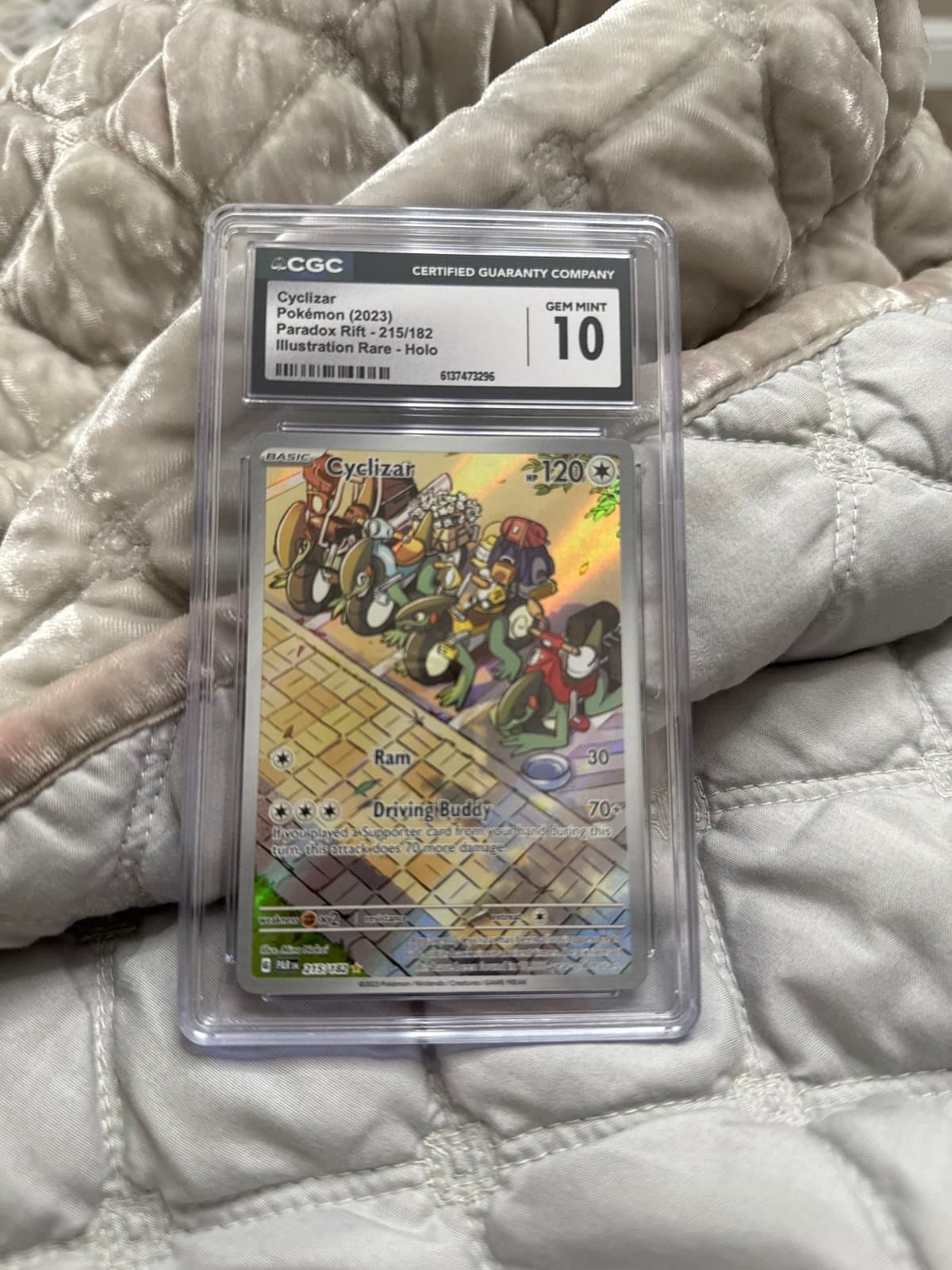 Cyclizar CGC 10 Paradox Rift Illustraion Rare 215/182 English art rare Pokemon