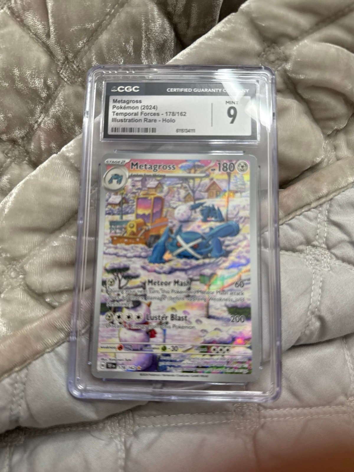 Metagross CGC 9 Temporal Forces Illustration Rare 178/162 Pokemon
