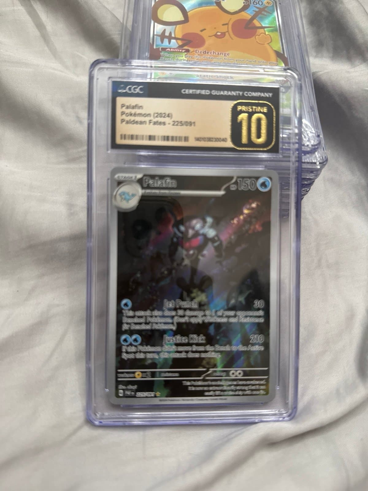Palafin Paldean Fates CGC PRISTINE 225/091 Pokemon