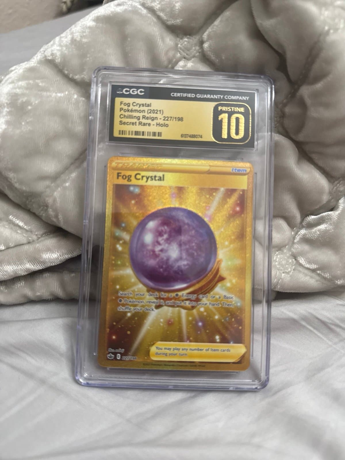 Fog Crystal Secret Rare CGC PRISTINE Chilling Reign 227/198