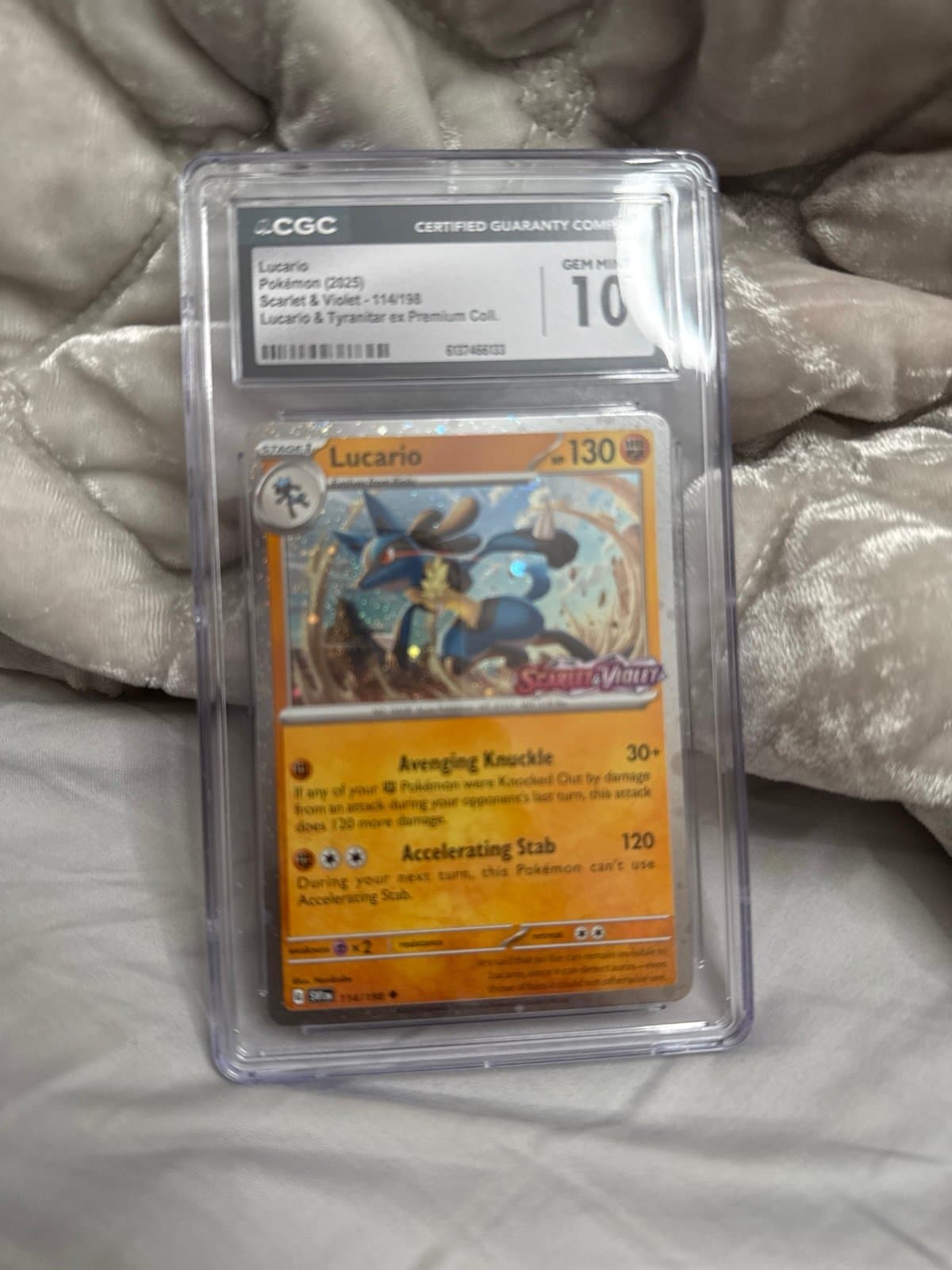 Lucario Scarlet Violet Promo exclusive CGC 10 114/198
