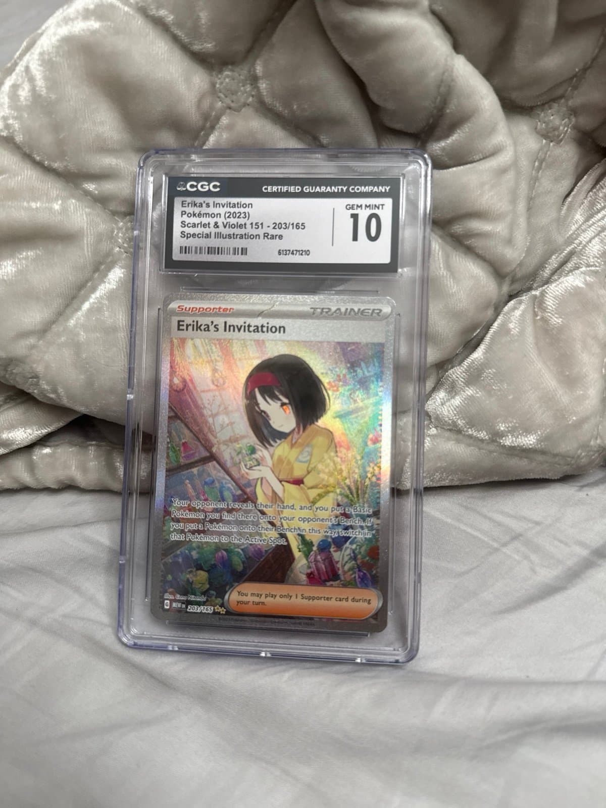 Erika’s Invitation CGC 10 ENGLISH Scarlet Violet 151 SIR Pokemon