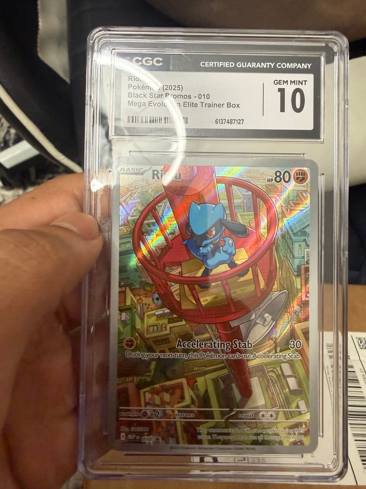 Riolu CGC 10 ETB promo 010