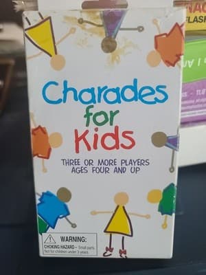 Pressman Charades for Kids Card Game Timer & Dice 3+ Players Ages 4+