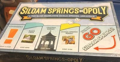 RARE NIB SEALED Siloam Springs-opoly Board Game Arkansas Late for the Sky brand