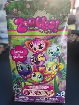 Spin Master Zoobles Spring to Life Set w/ 1 Zooble & 1 Happitat, 4+, NIB 2011