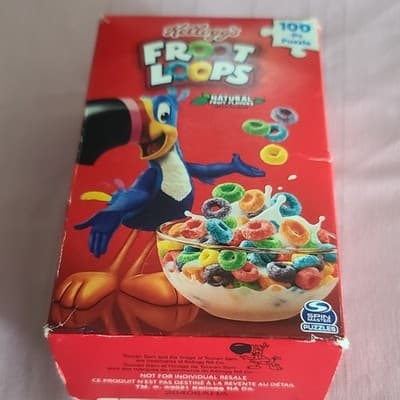 Kellogg Froot Loops 100 Piece Puzzle Toucan Sam 2021 Advertising Cereal