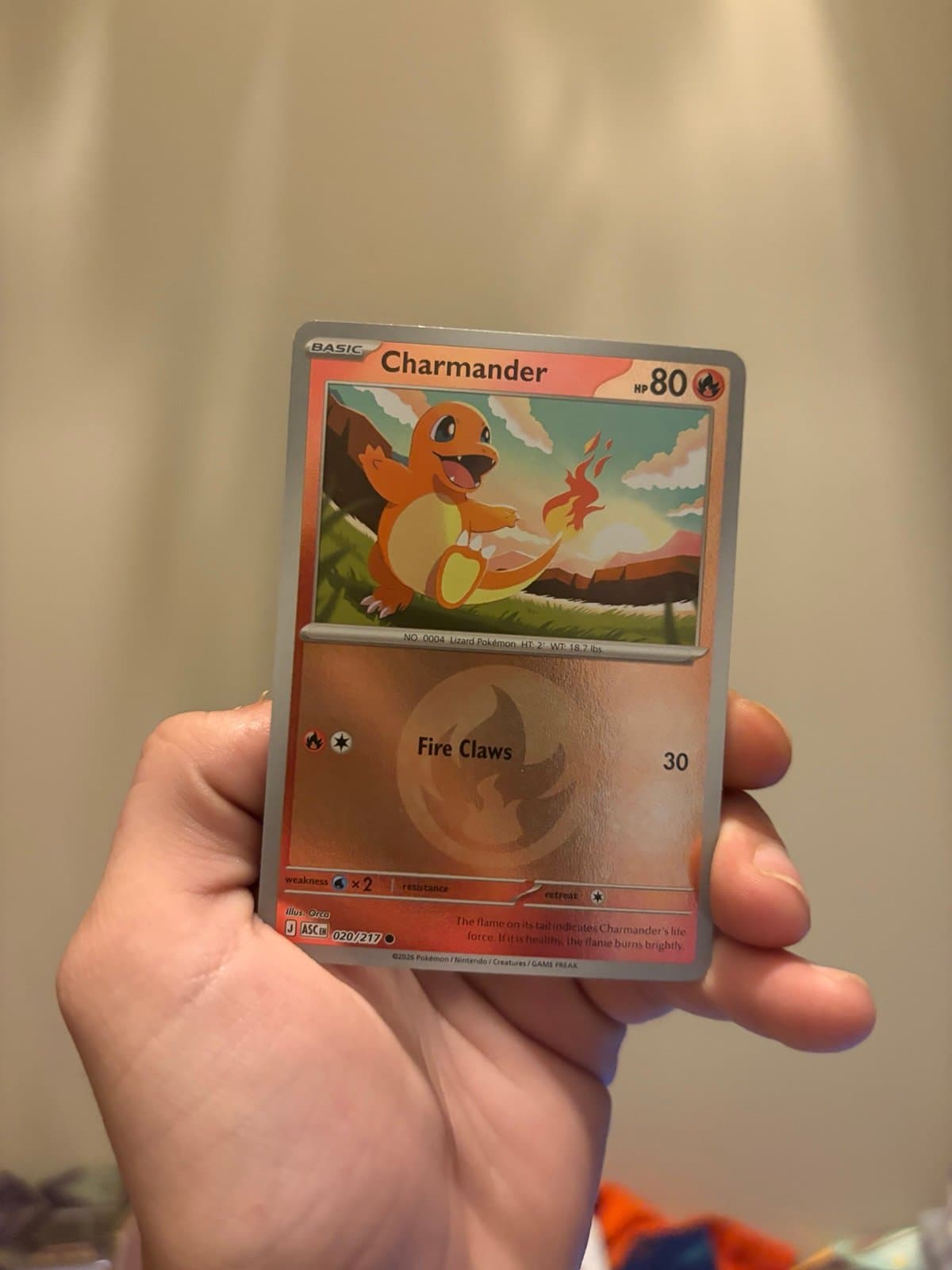 Pokemon TCG Charmander Energy Card