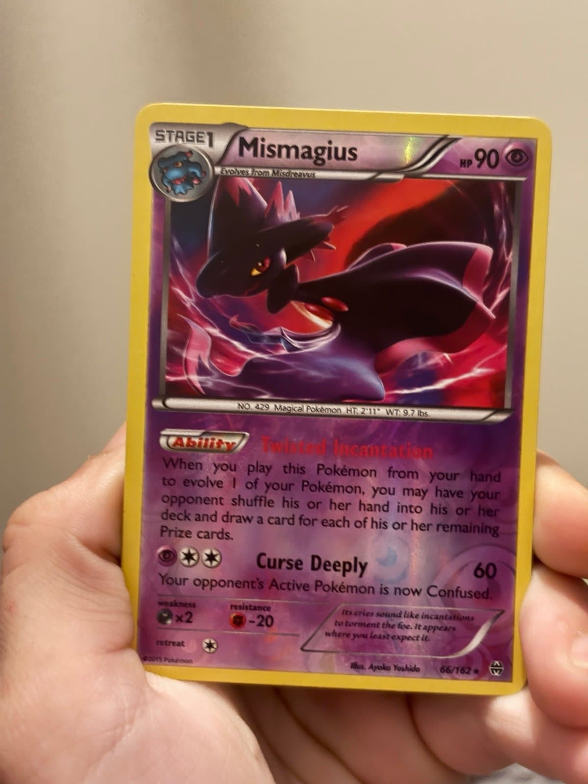 Mismagius NM Reverse Holo Pokemon TCG
