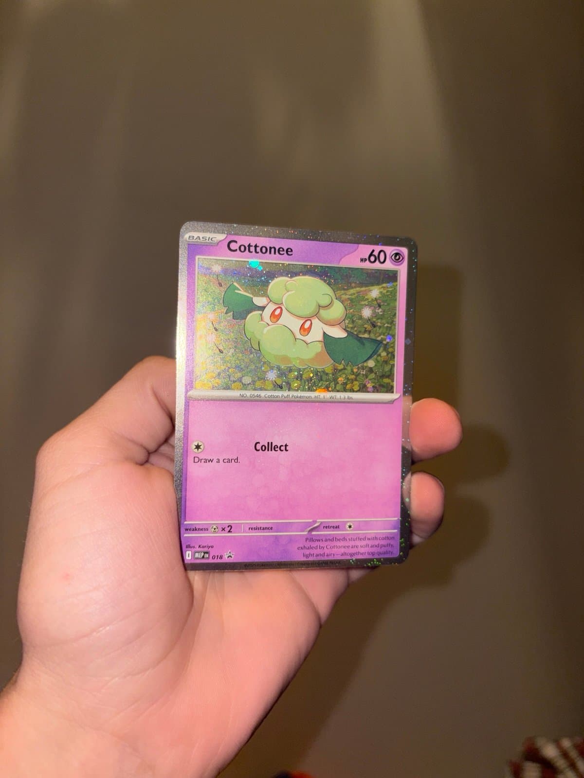 Pokemon TCG Cottonee Cosmo Holo