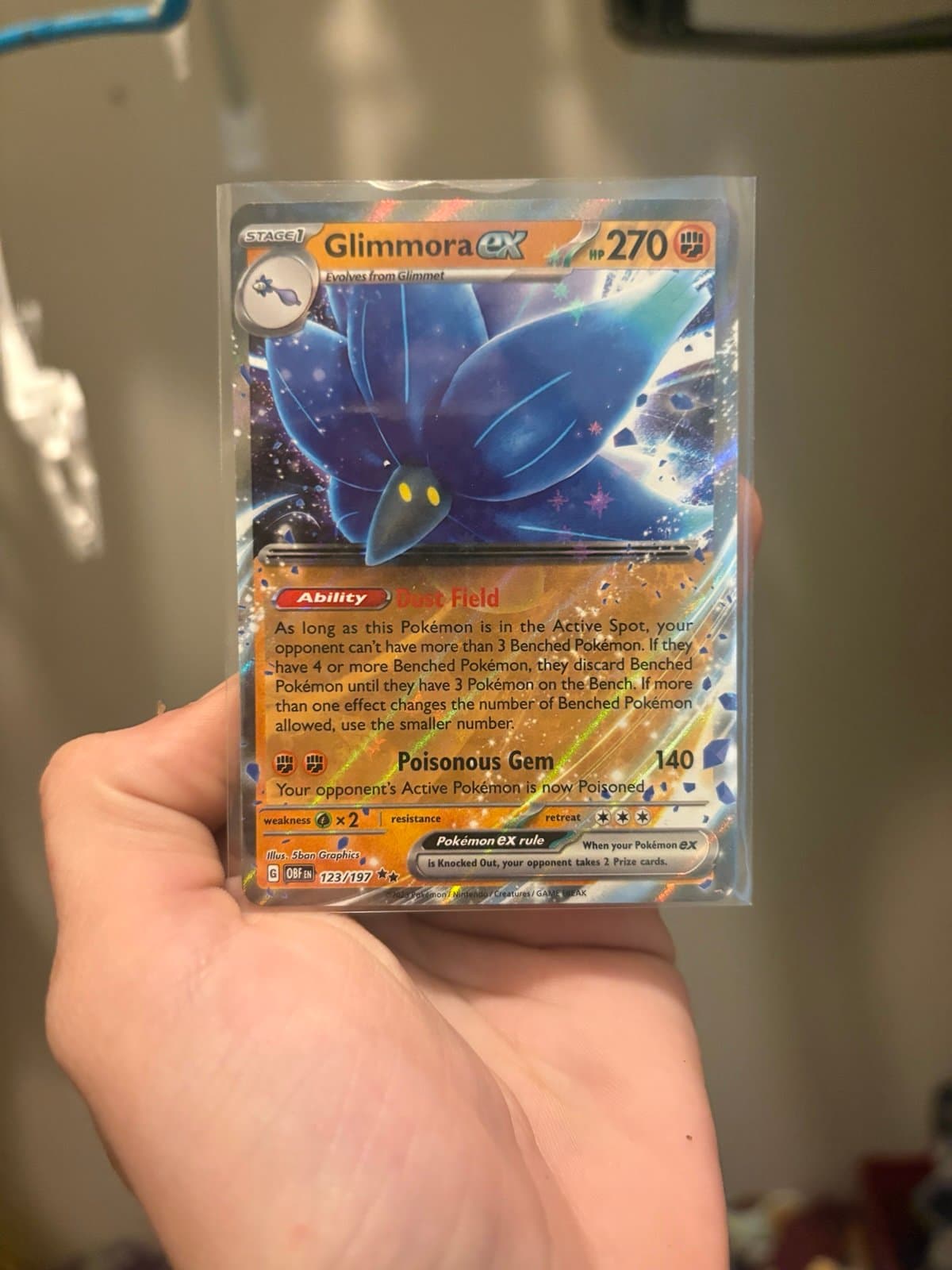 Glimmora EX Pokemon Card