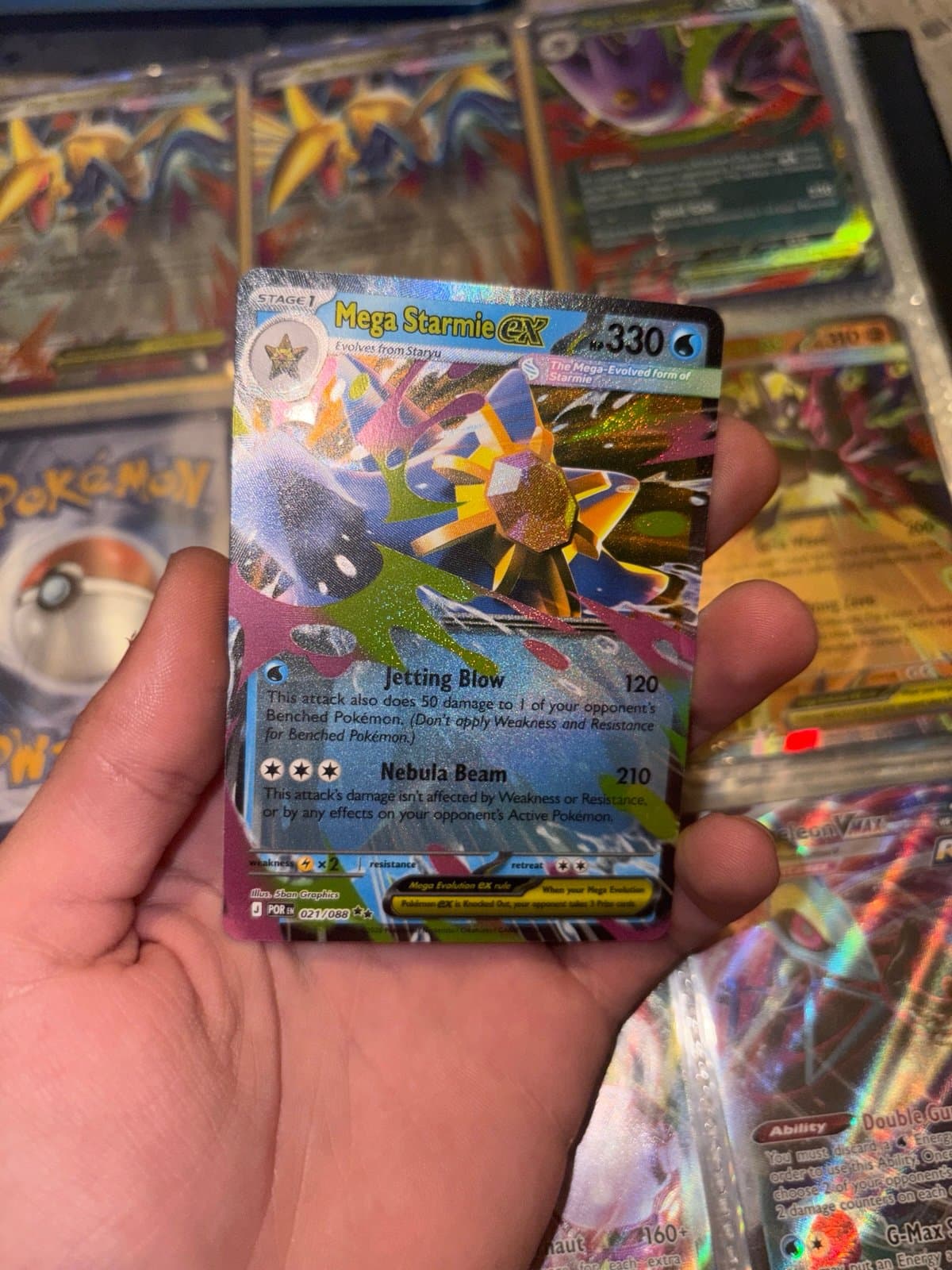 Mega Starmie EX Pokemon Card