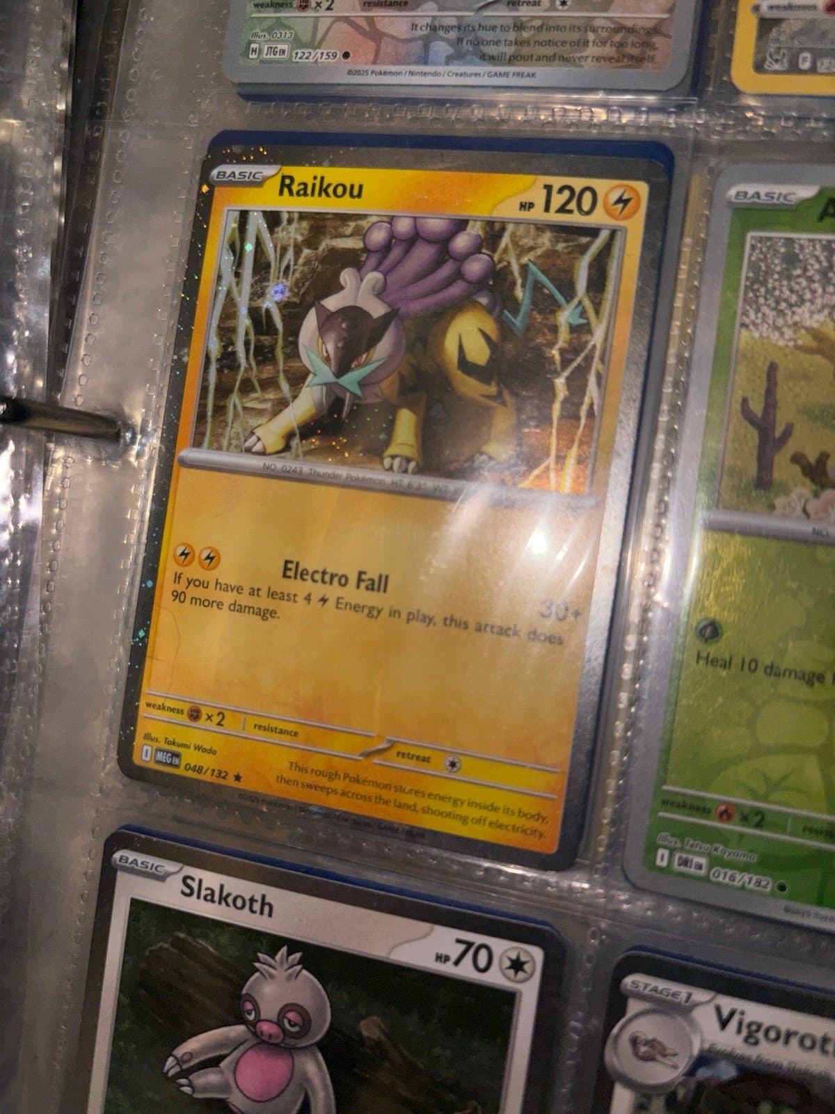 Raikou Cosmo Holo Pokemon TCG Card