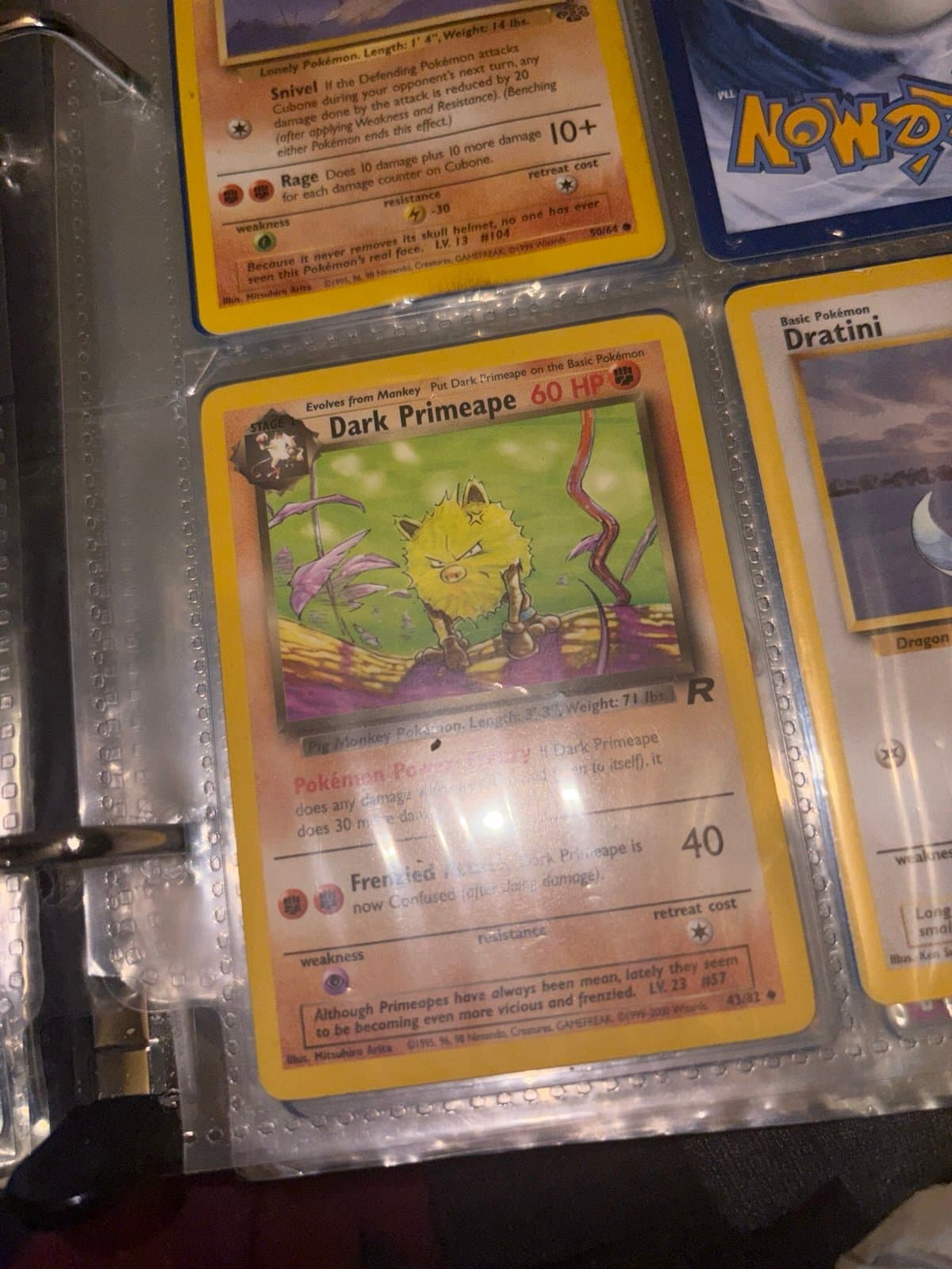 Dark Primeape Pokemon TCG Vintage