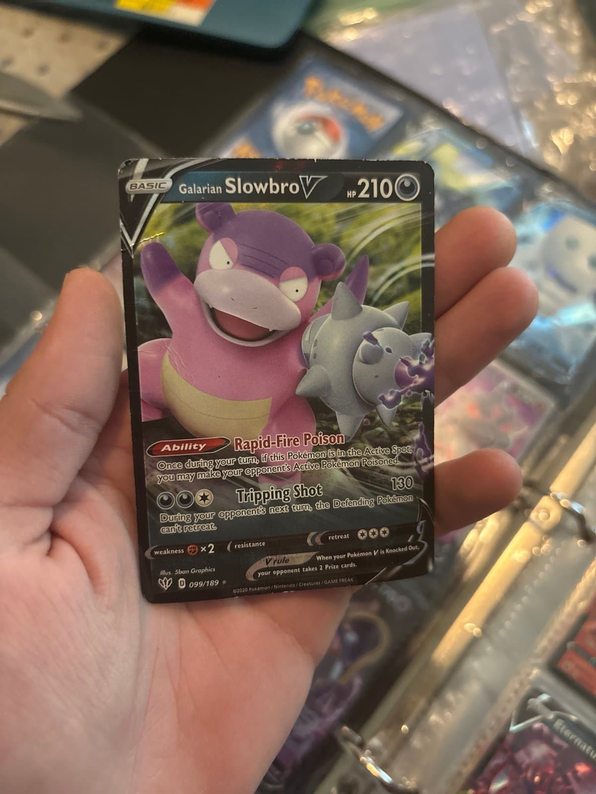 Pokemon TCG Galarian Slowbro V & Galarian Darmanitan V