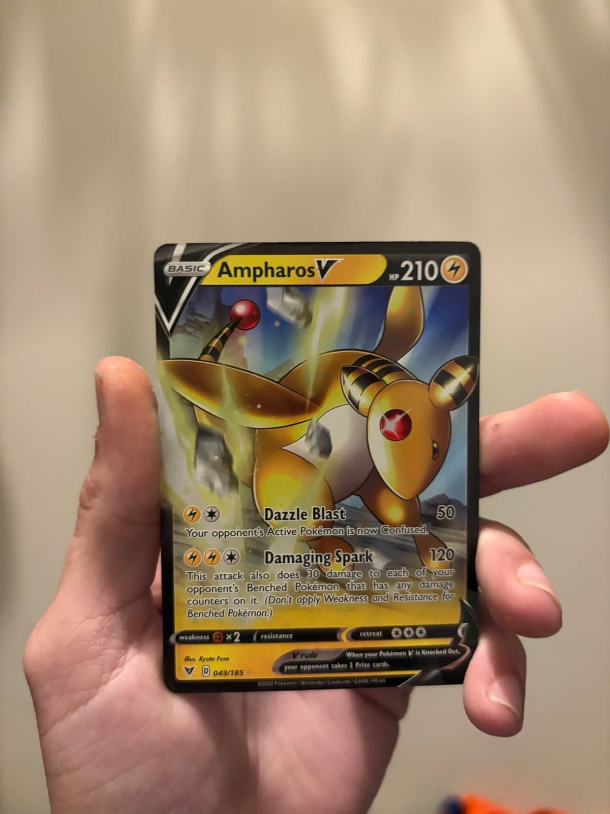 Ampharos V Pokemon Card