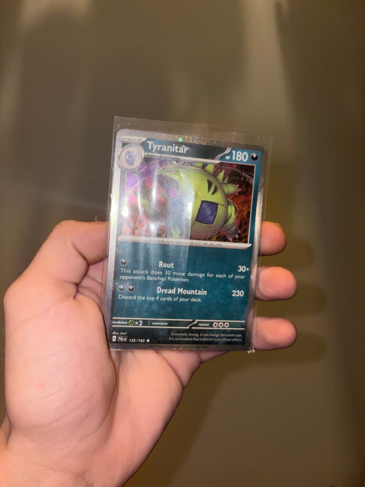 Pokemon TCG Tyranitar Cosmo Holo