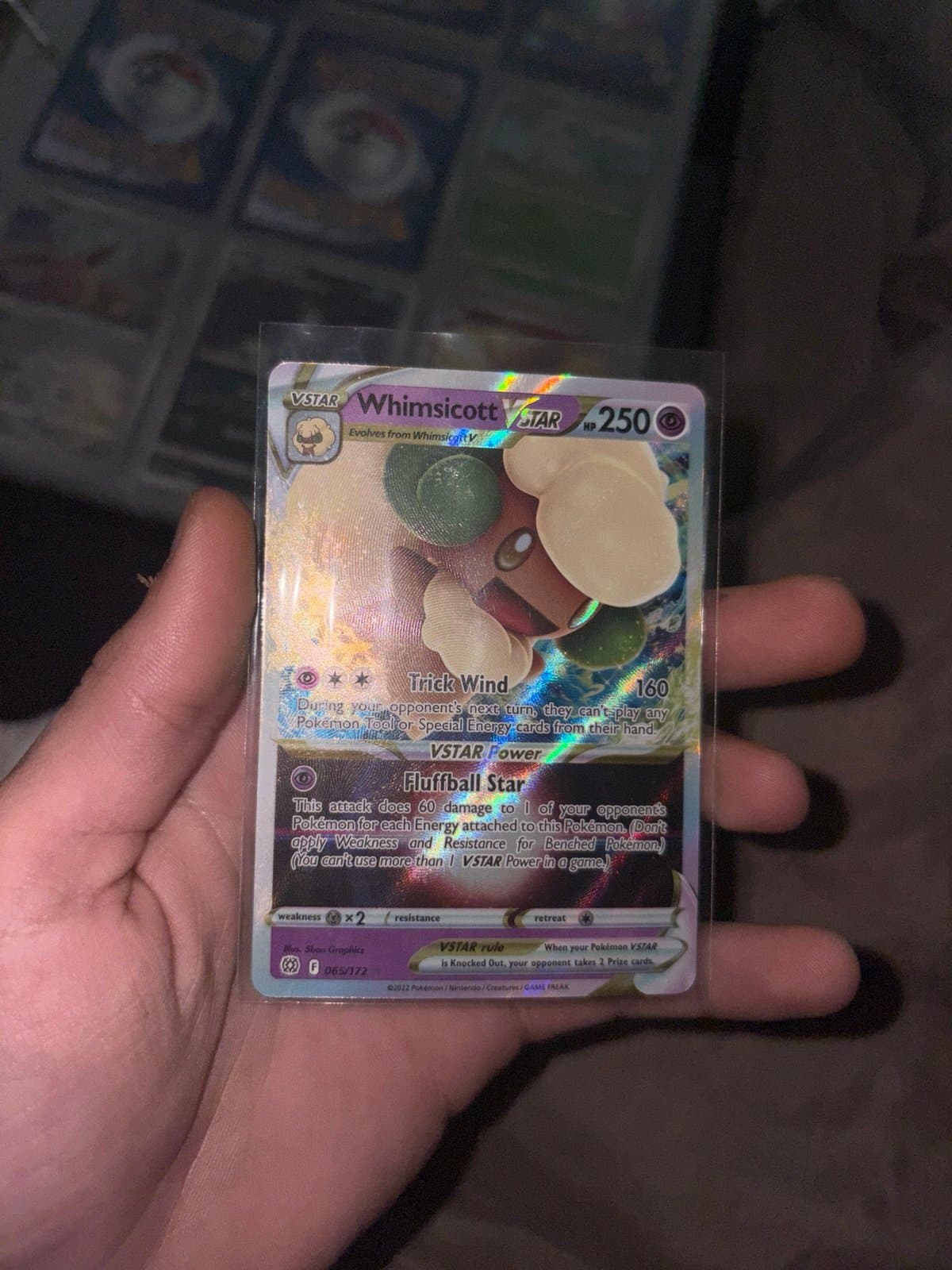 Whimsicott VSTAR Pokemon Card