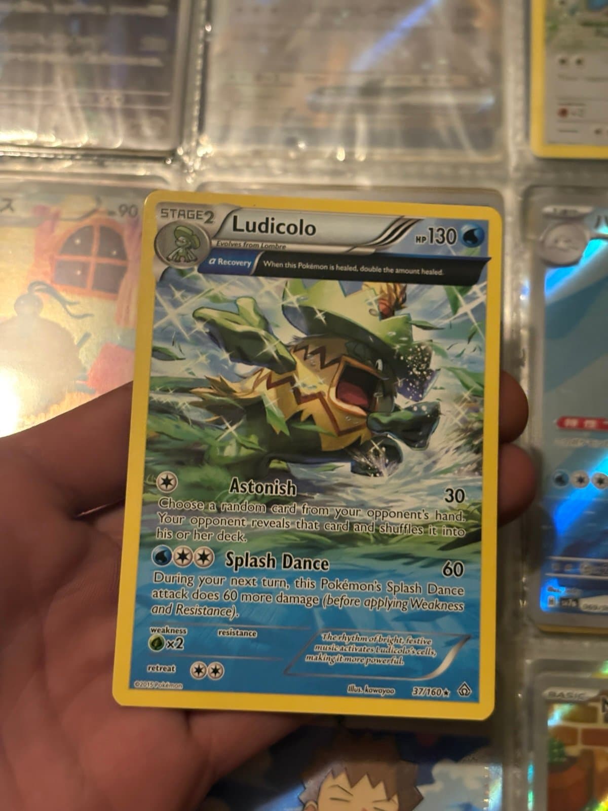Ludicolo AR Pokemon Card