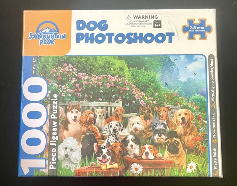 Joymountain Peak Dog Photoshoot 1000 Piece Jigsaw Puzzle
