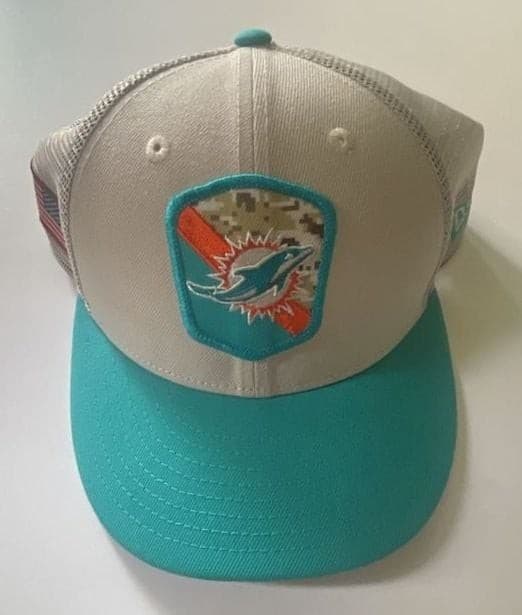 Men's New Era Stone/Aqua 2023 Salute To Service Low Profile 9FIFTY Snapback Hat,