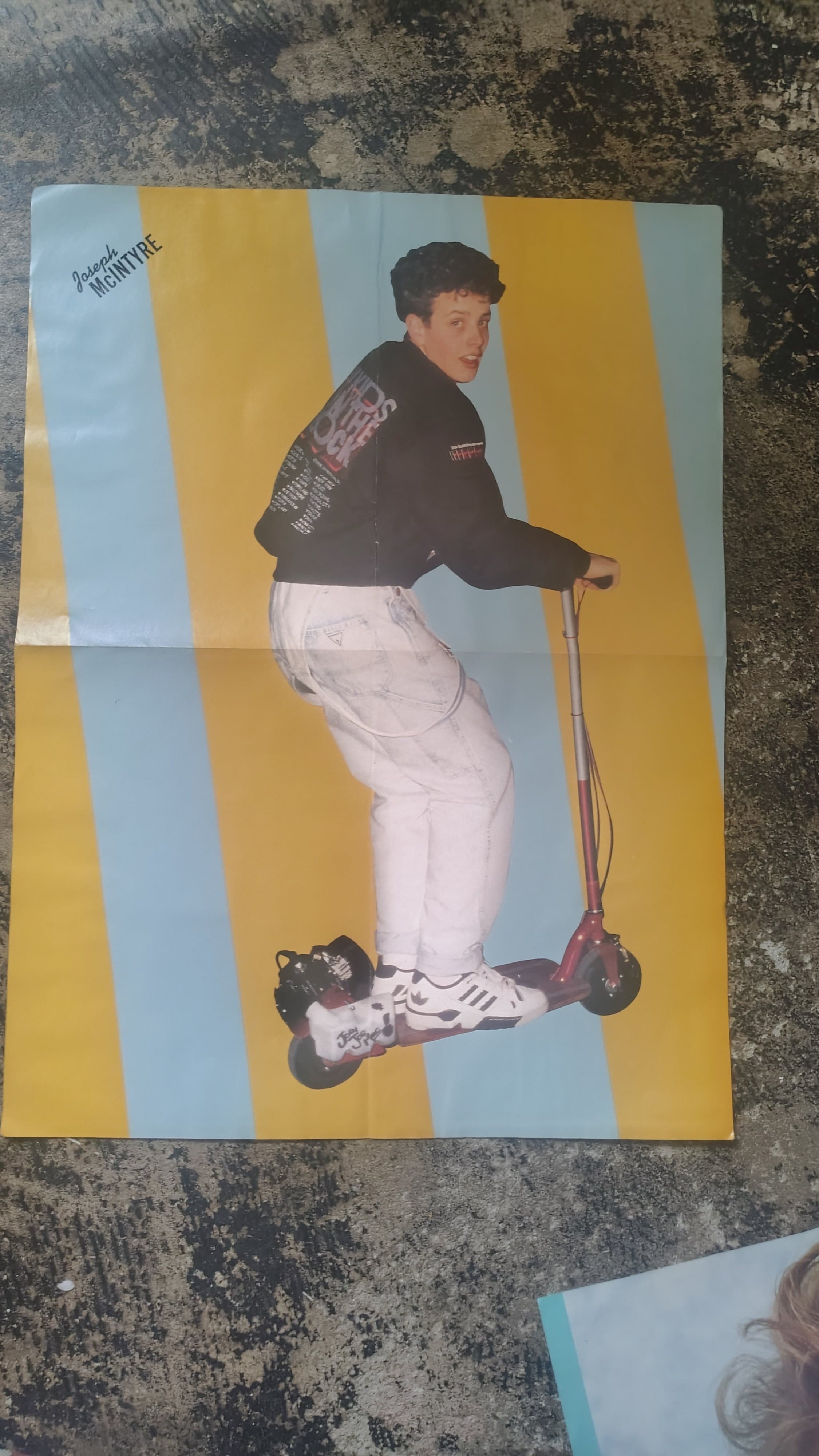 Vintage Joey McIntyre Poster Scooter