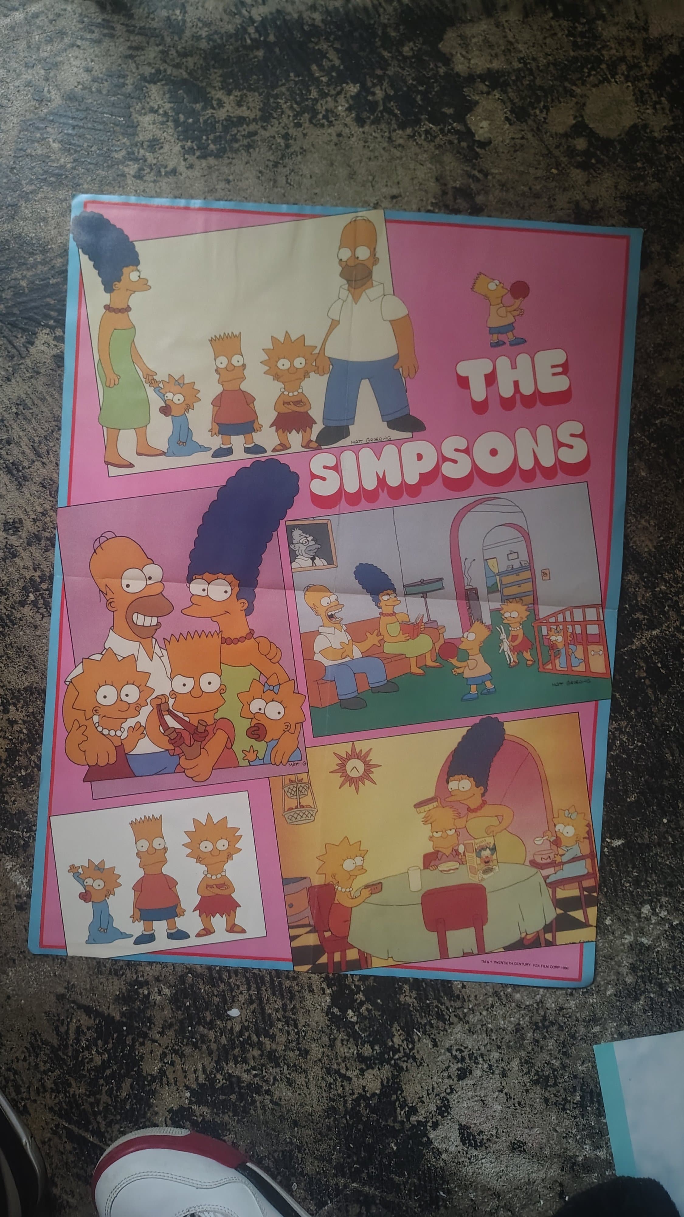 The Simpsons Vintage Poster 1989