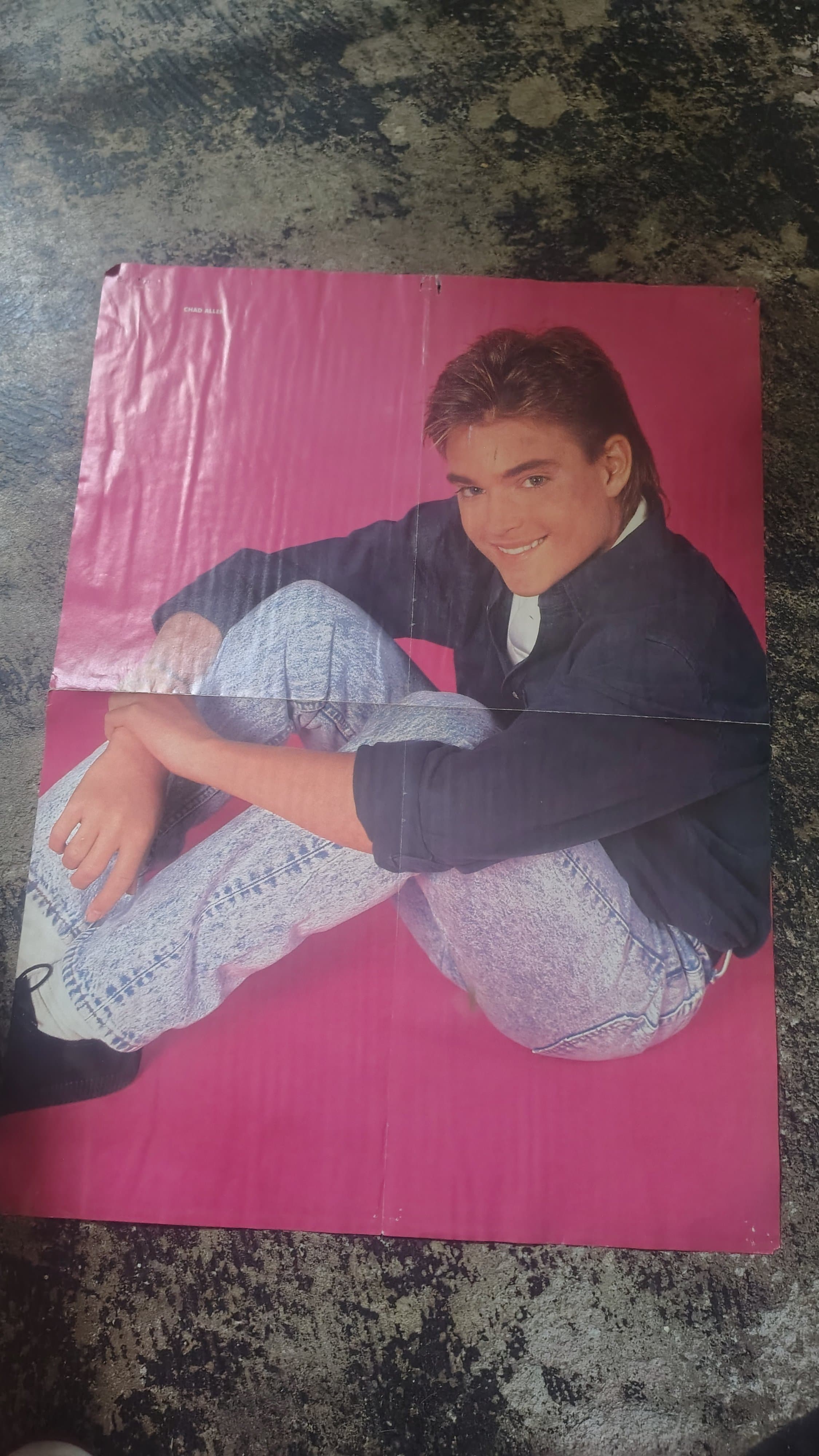 Vintage 1980s Chad Allen Poster