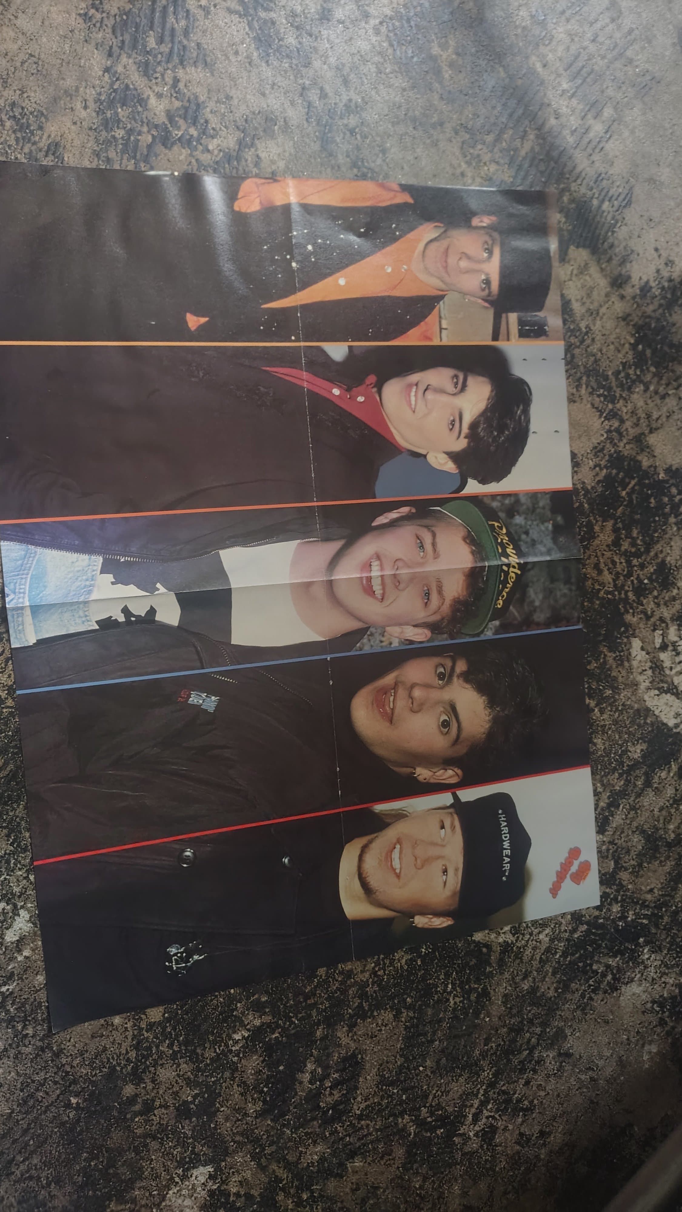 Vintage 1980s Boy Band Poster