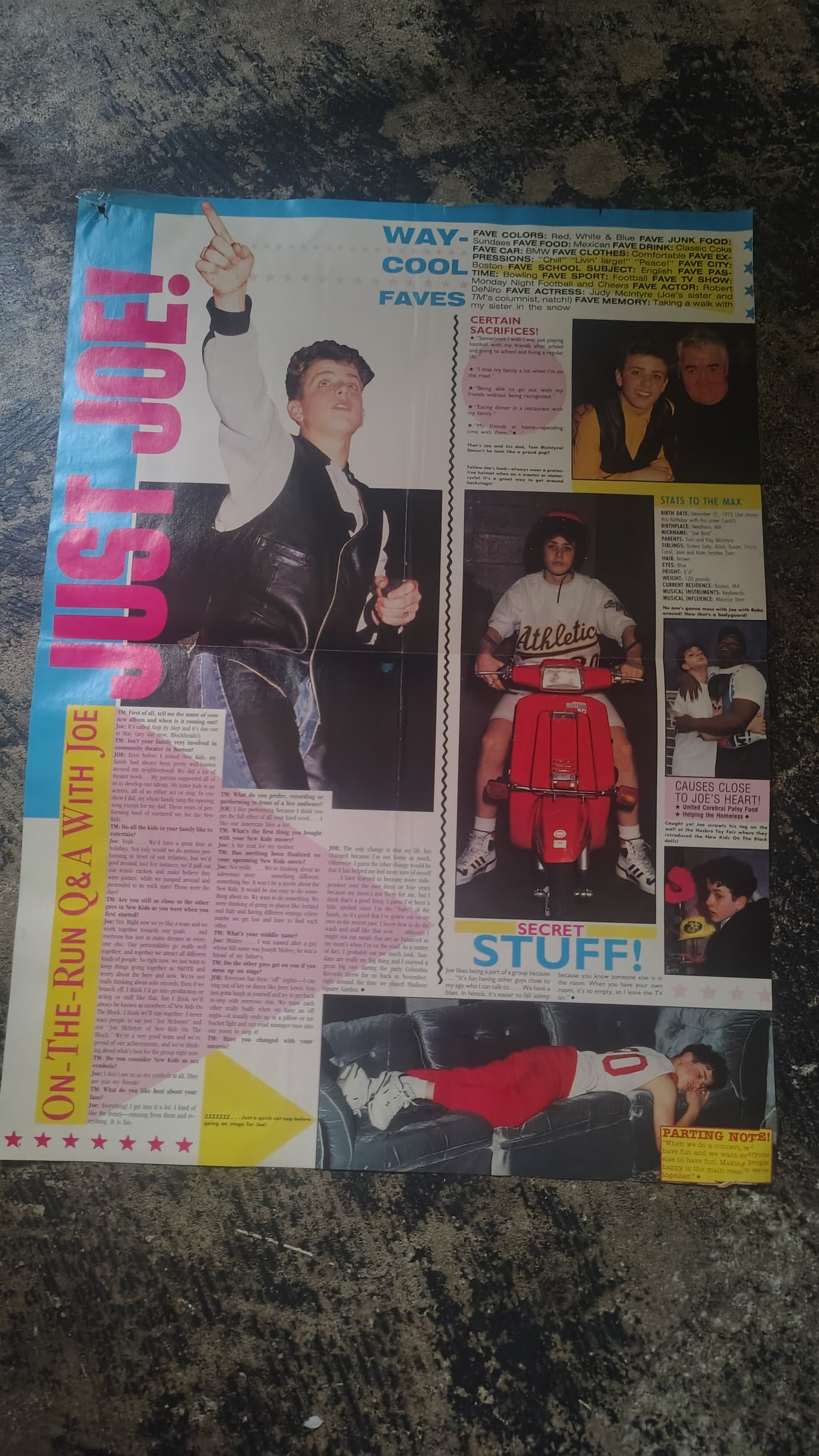 Vintage 1980s Teen Magazine Poster